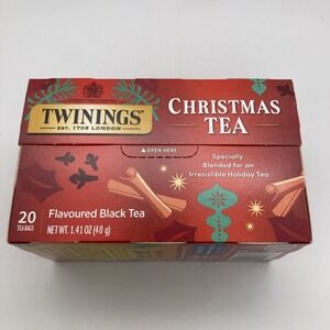 Twinings Limited Edition Christmas Tea 20 Count Aromatic Blend with Cinnamon